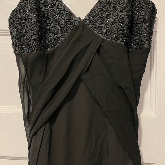 1990s/Y2K ELIE TAHARI BEADED SILK GOWN - Picture 7 of 10